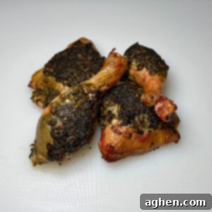 Grilled Pesto Chicken Leg Quarters