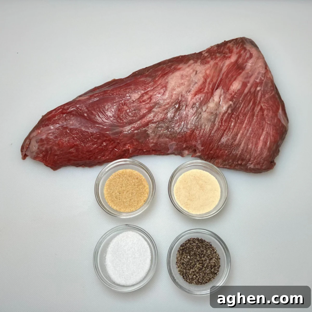 ingredients for smoked tri-tip