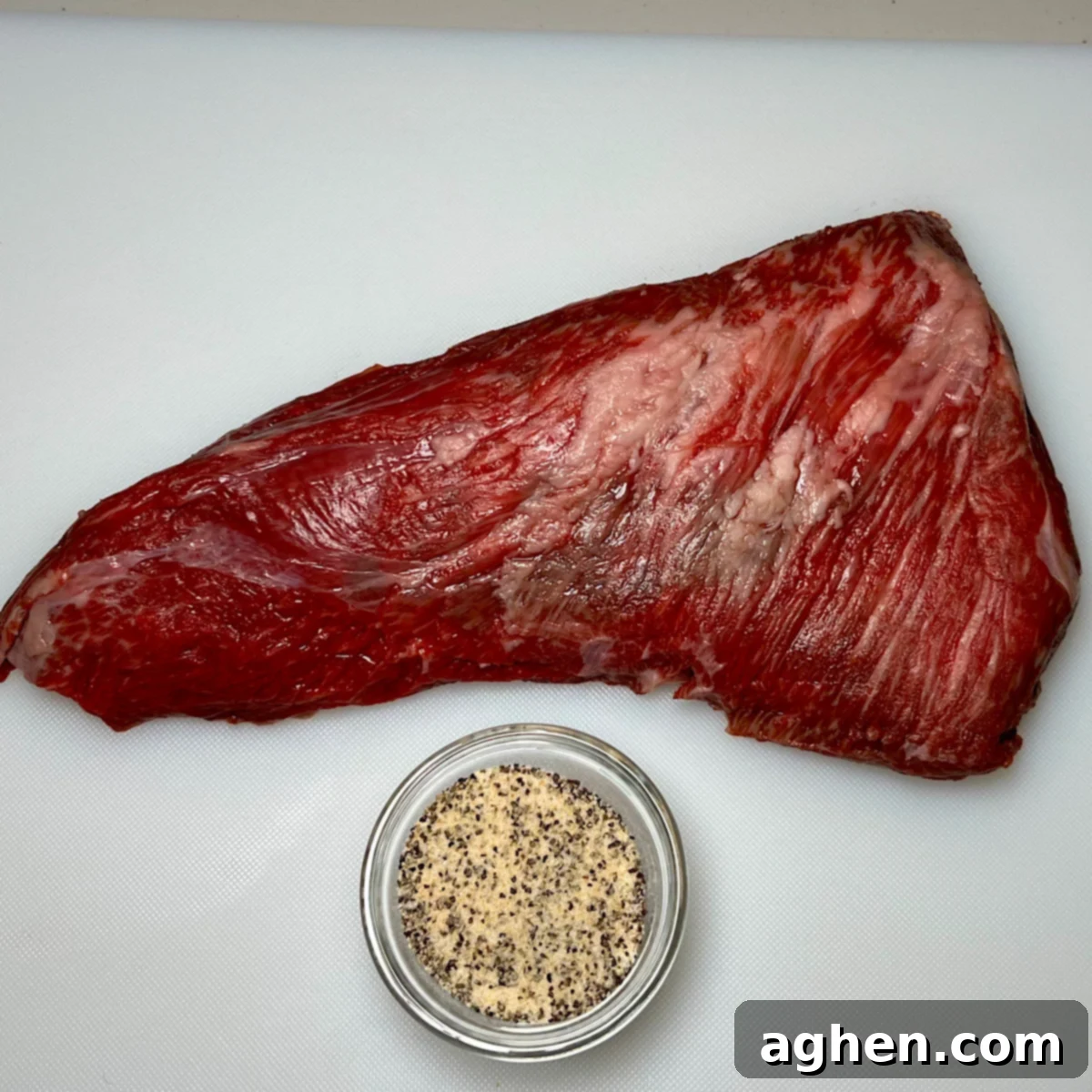 combined ingredients for smoked tri-tip