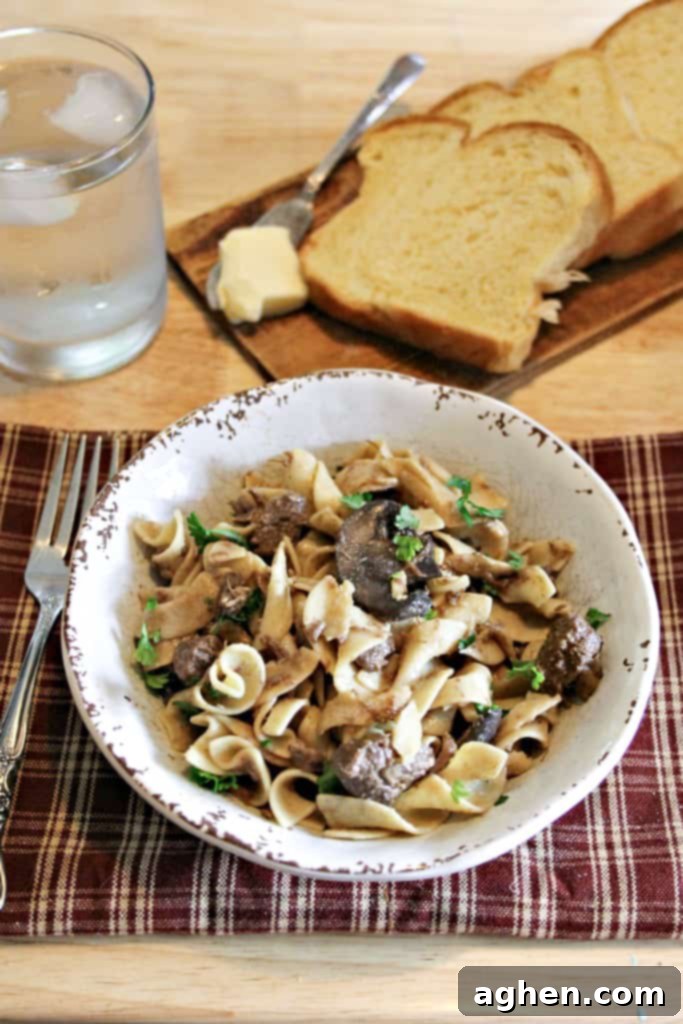 Instant Pot Beef Stroganoff