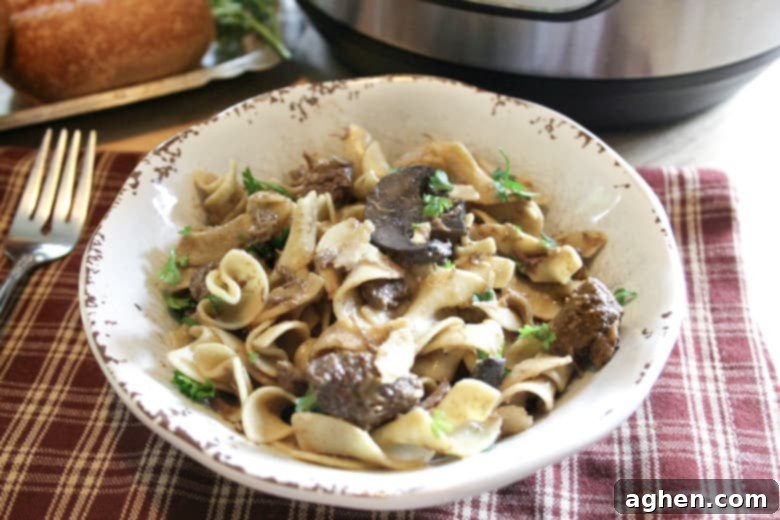 Instant Pot Beef stroganoff Recipe