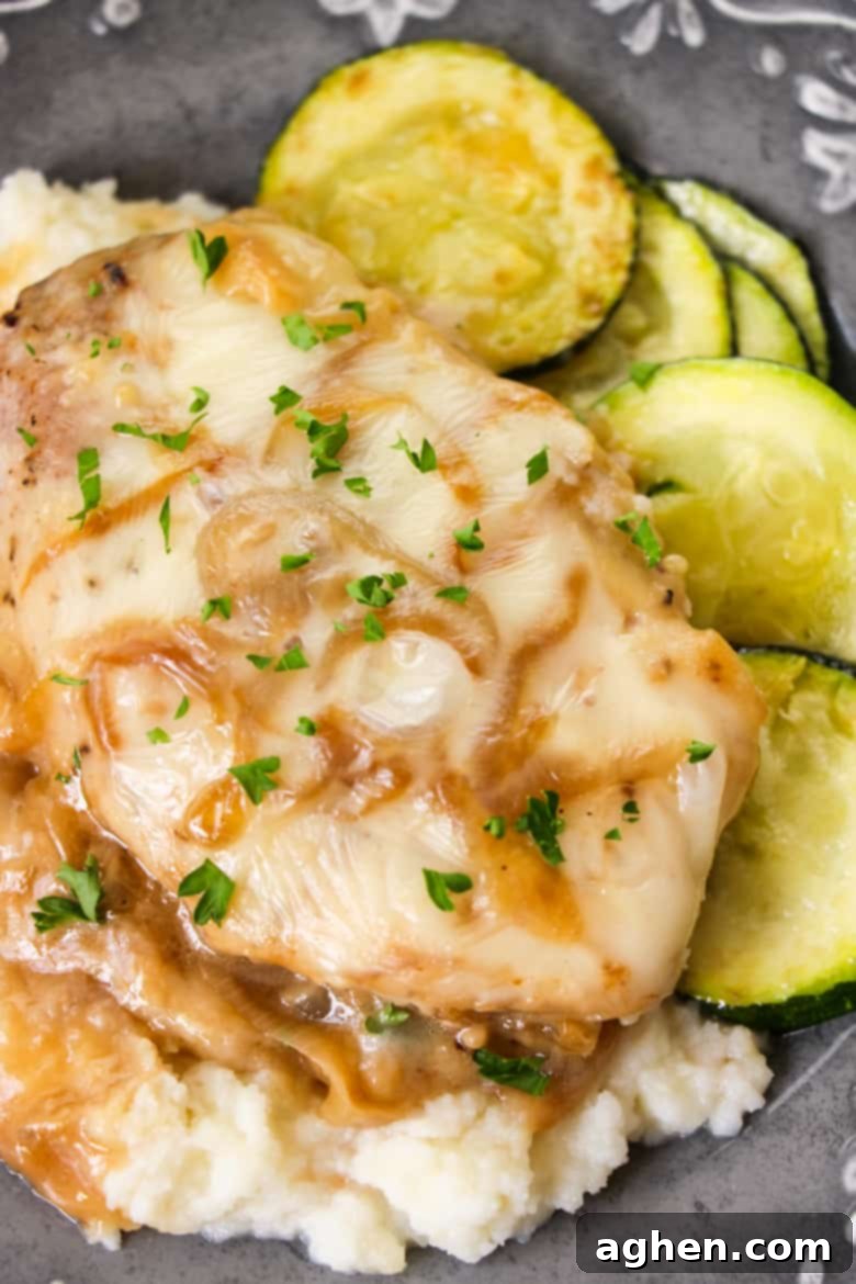 French Onion Smothered Pork Chops