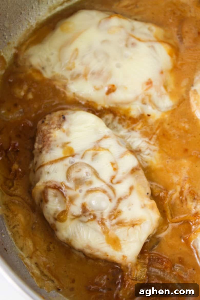 French Onion Pork Chops in Pan