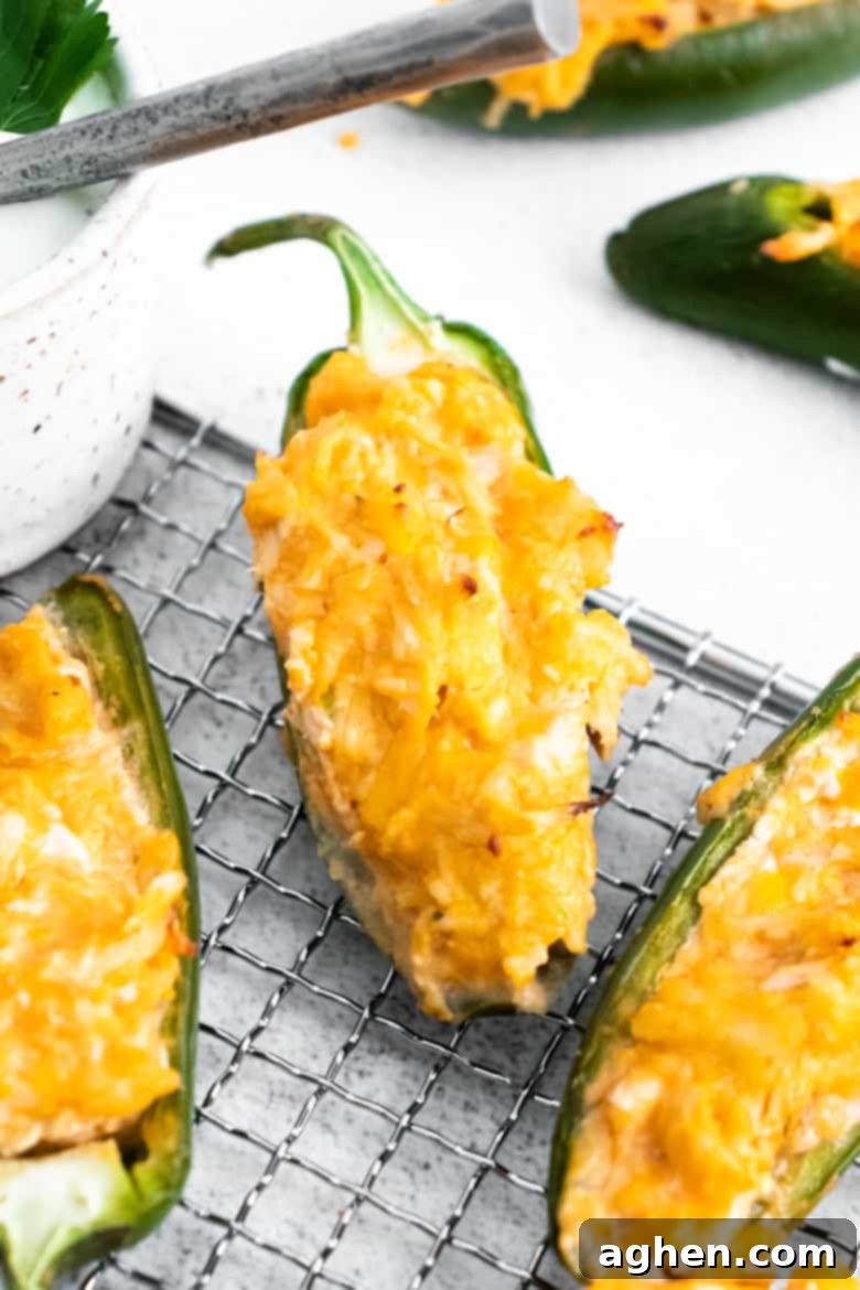 Buffalo Chicken Stuffed Jalapeno Poppers – Perfect for Parties and Game Day