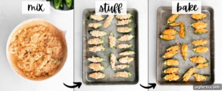 How to Make Buffalo Chicken Jalapeño Poppers Step-by-Step