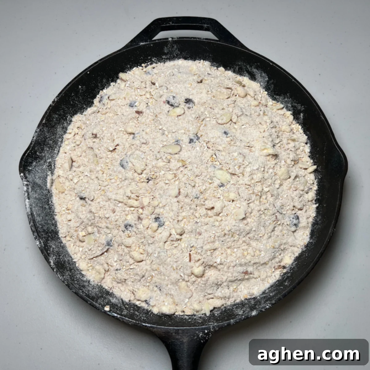 The Ultimate Smoked Blueberry Crumble for Your Grill 8 crumble topping on top of blueberries