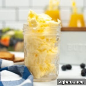 From Cream to Gold 8 Mason jar filled with homemade butter