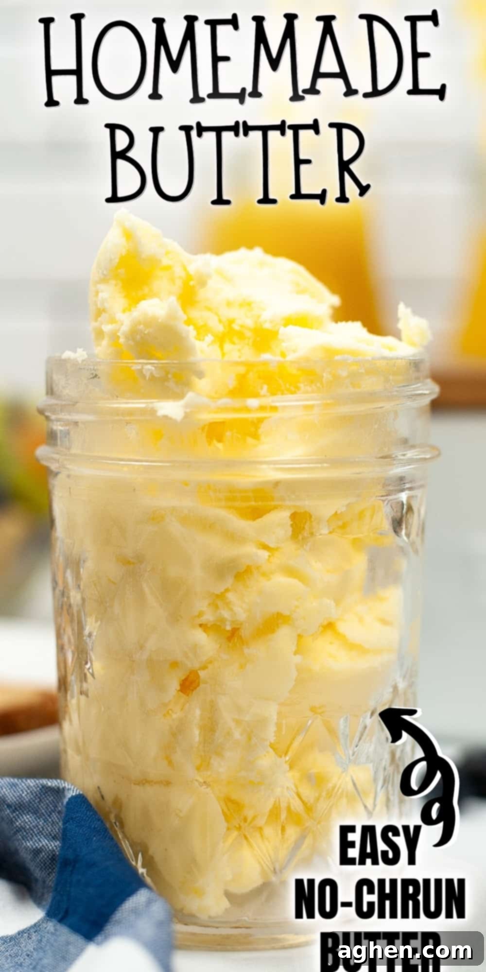 From Cream to Gold 10 Homemade Butter - Easy no-churn recipe for making butter from cream.