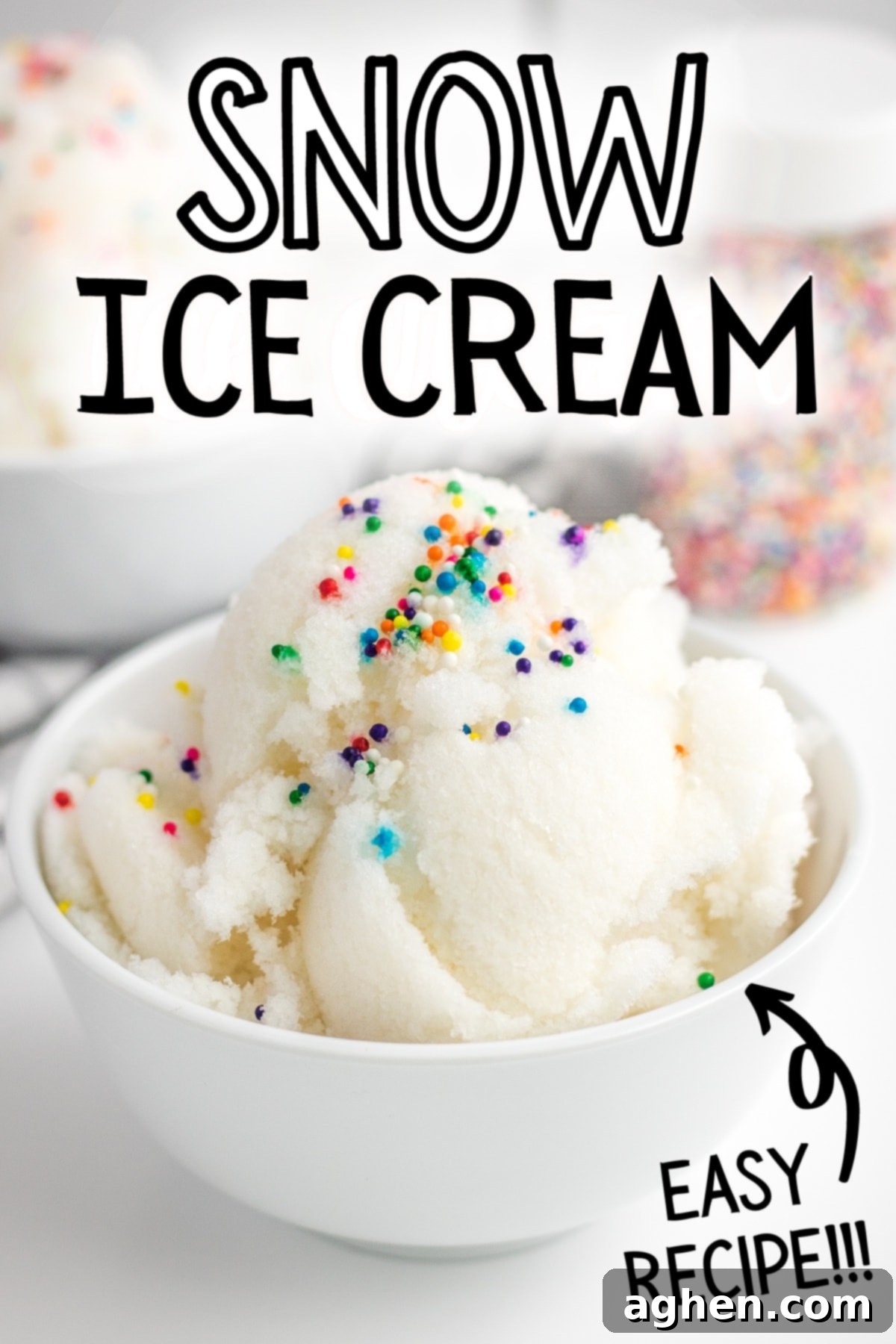 Snow Ice Cream - Easy Recipe!