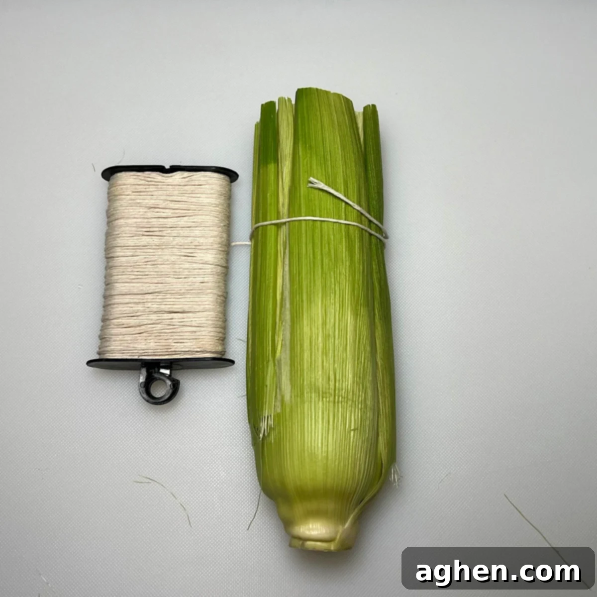 Smoked Corn: The Taste of Summer 6 corn on the cob with kitchen twine
