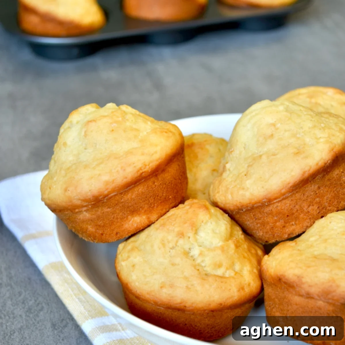 Guilt-Free Honey Muffins 2 Delicious pile of golden brown Weight Watchers honey muffins