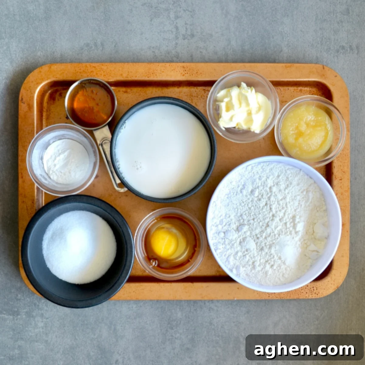 Guilt-Free Honey Muffins 3 Assortment of fresh ingredients for Weight Watchers honey muffins