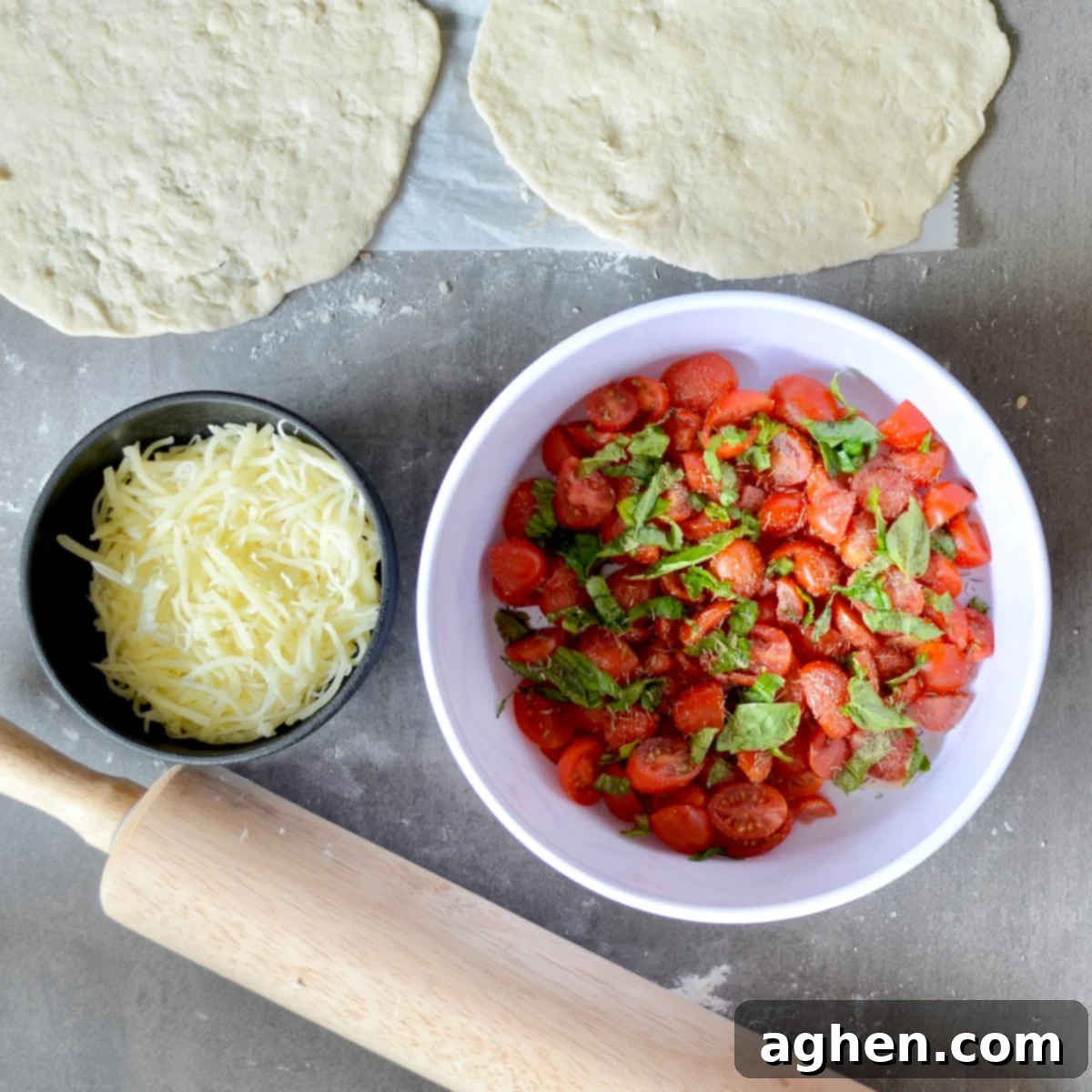 Making calzone filling