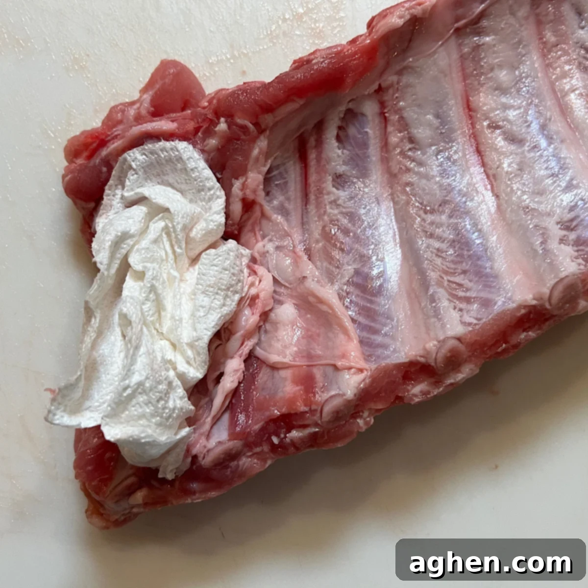 pork ribs with membrane removed