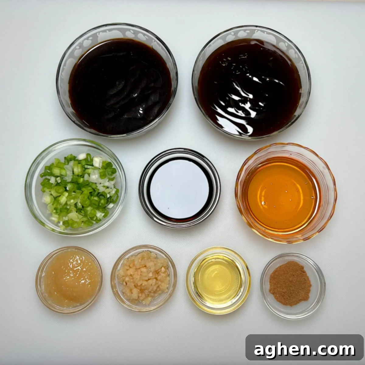 ingredients for homemade asian glaze for ribs