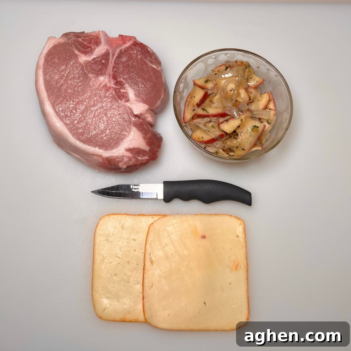 stuffed pork chop ingredients with cheese