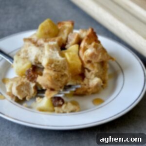 Weight Watchers apple bread pudding