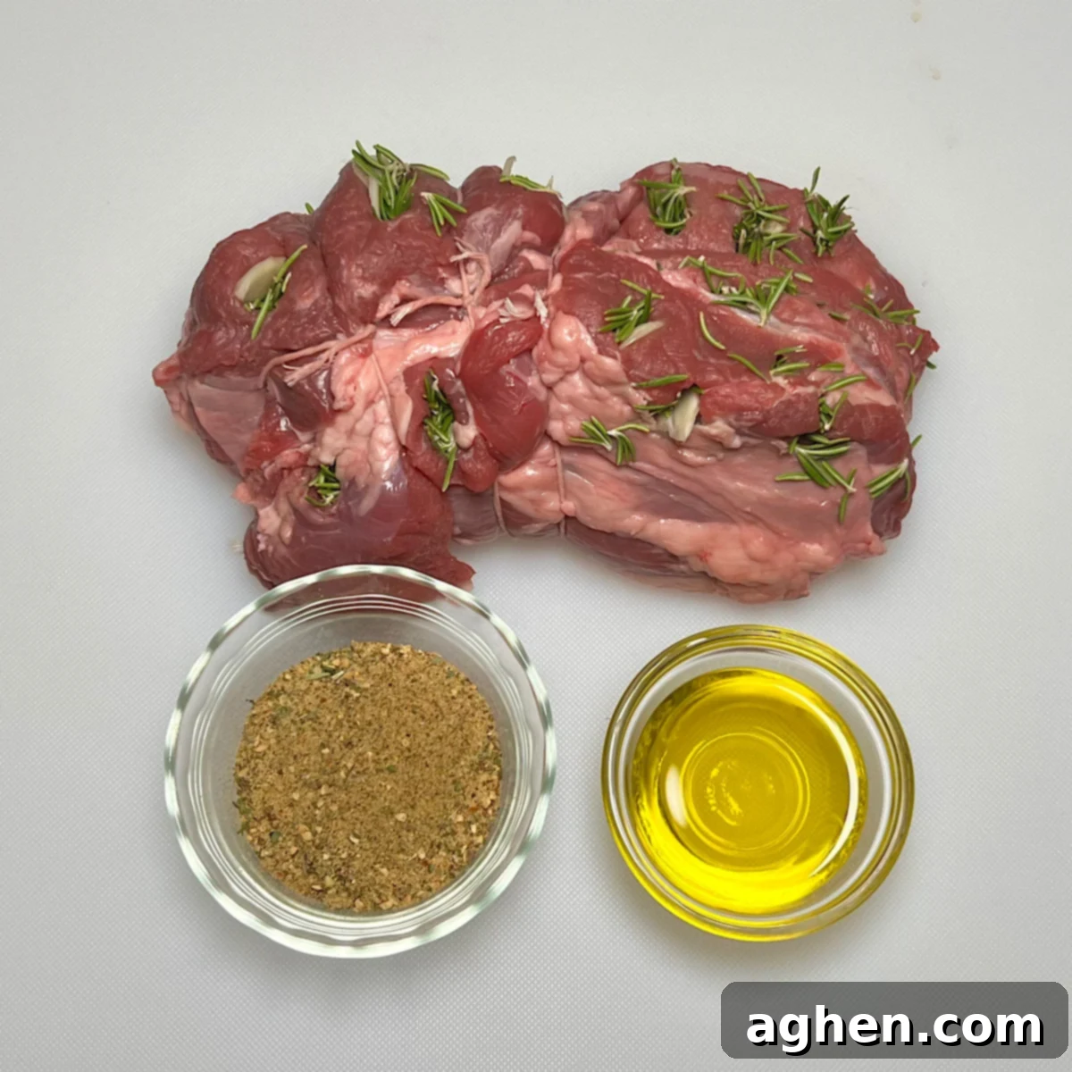 leg of lamb with garlic and rosemary and rub