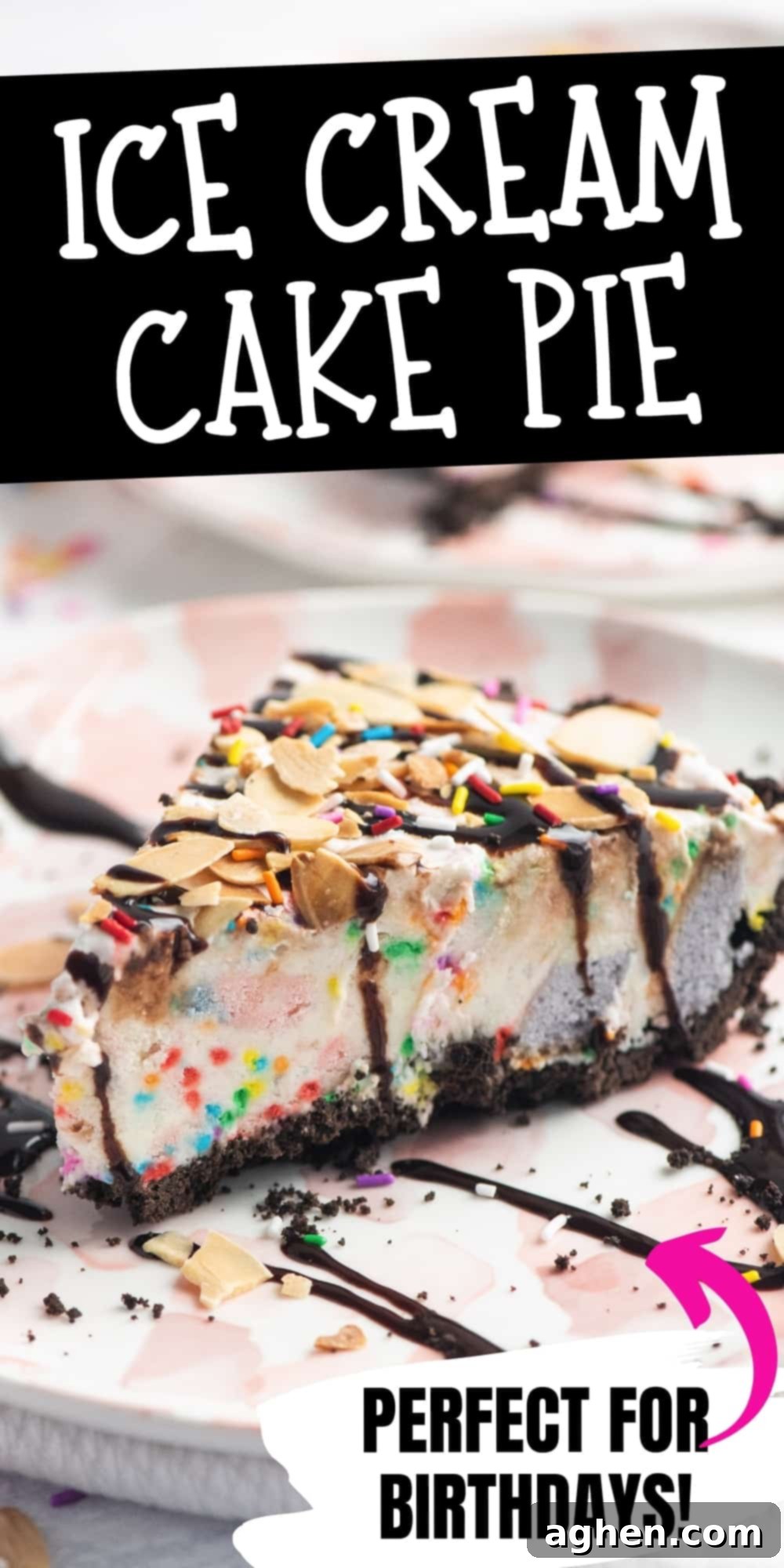 Frozen Dream Pie 15 Ice Cream Cake Pie; Perfect for Birthdays