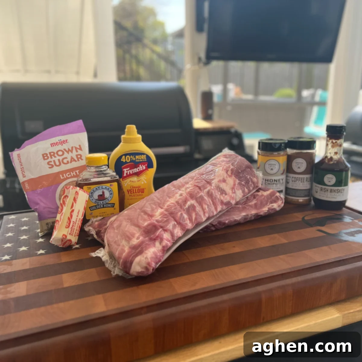 This Party Ribs Trick Is A Game Changer 3 Ingredients laid out for party ribs preparation