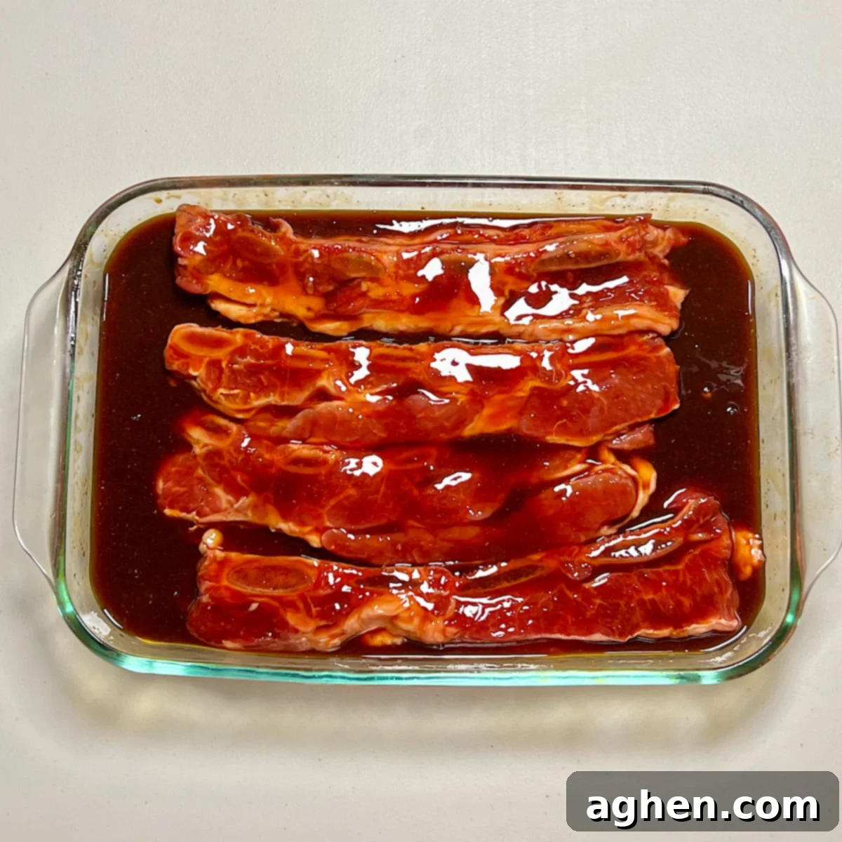 Competition BBQ Vet Reveals Korean Ribs Secrets 4 Korean style ribs marinating