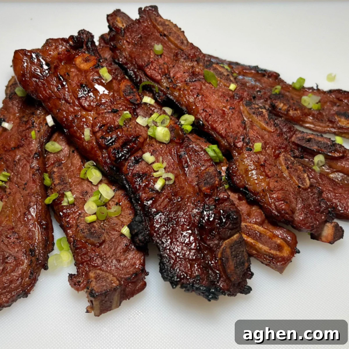 Competition BBQ Vet Reveals Korean Ribs Secrets 10 close up of finished Korean style ribs