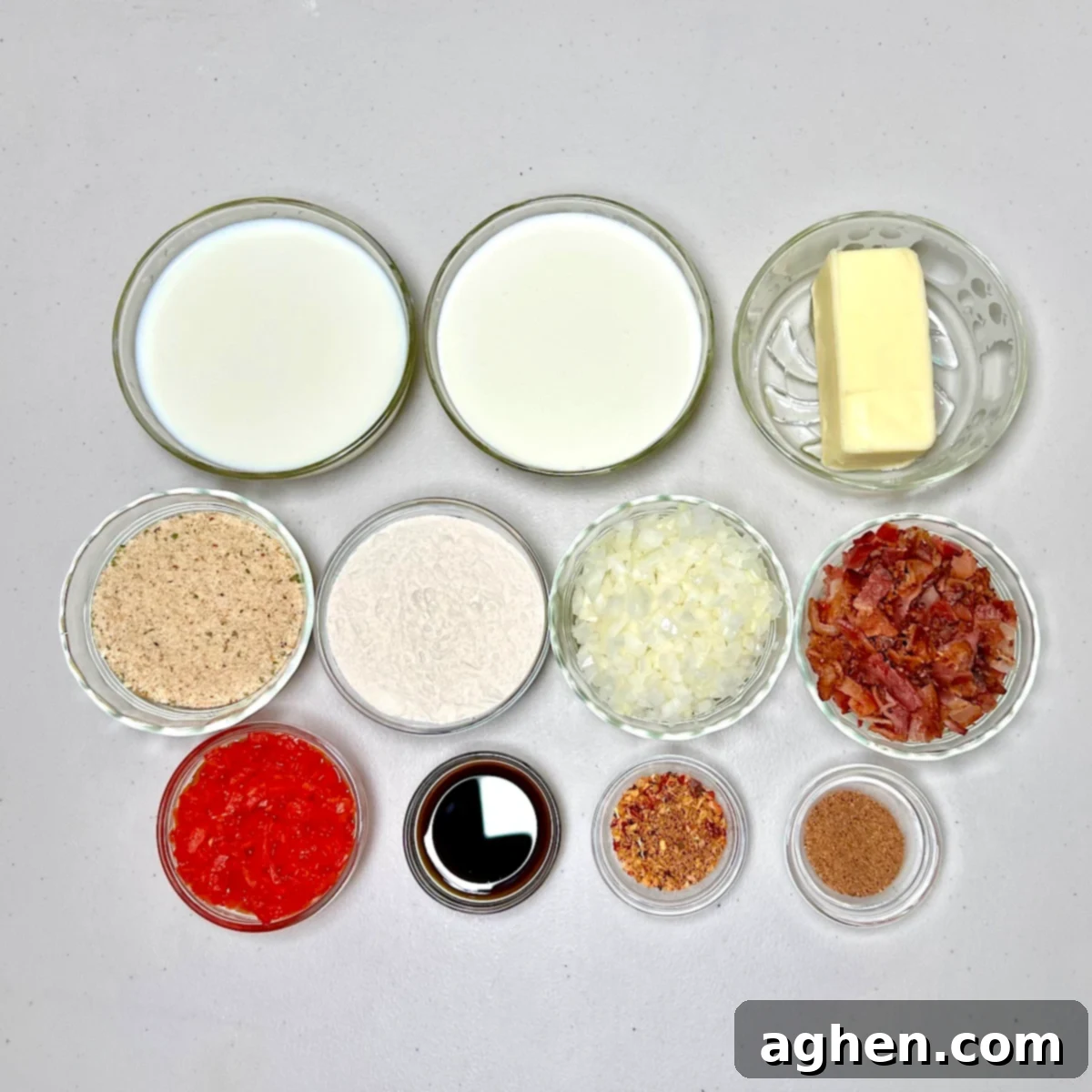 ingredients for mac & cheese