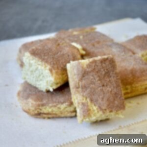 Family-Favorite Weight Watchers Snickerdoodle Bars 8 Pile of snickerdoodle bars, golden brown and perfectly baked.