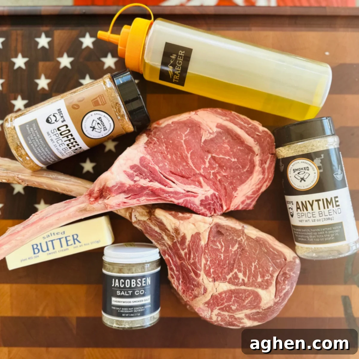 Ingredients for Smoked Tomahawk Steak