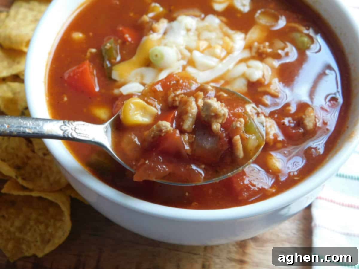 weight watchers friendly chicken taco soup