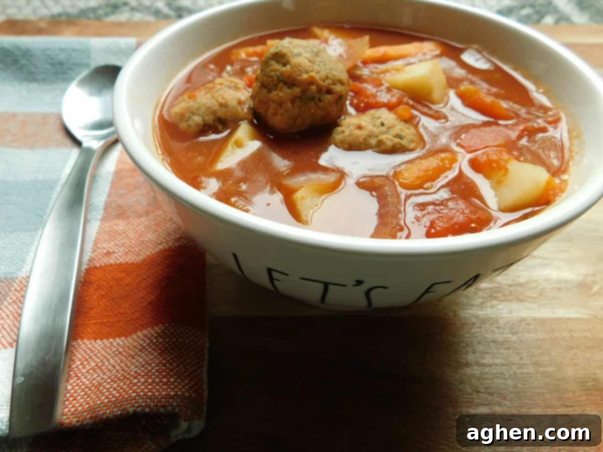 italian meatball soup