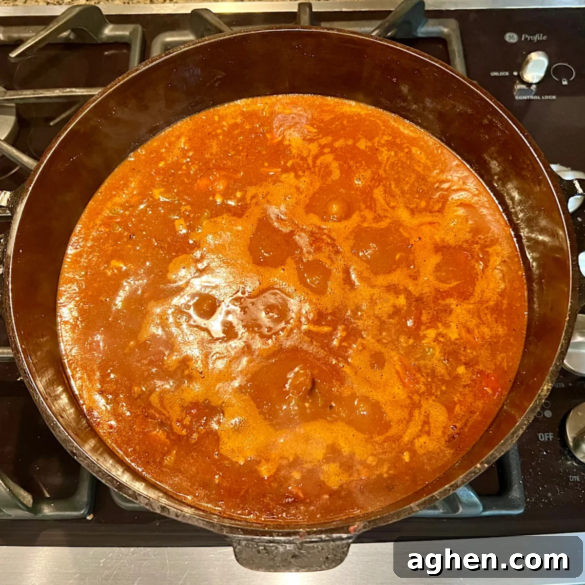 complete prepped chili ready for smoking