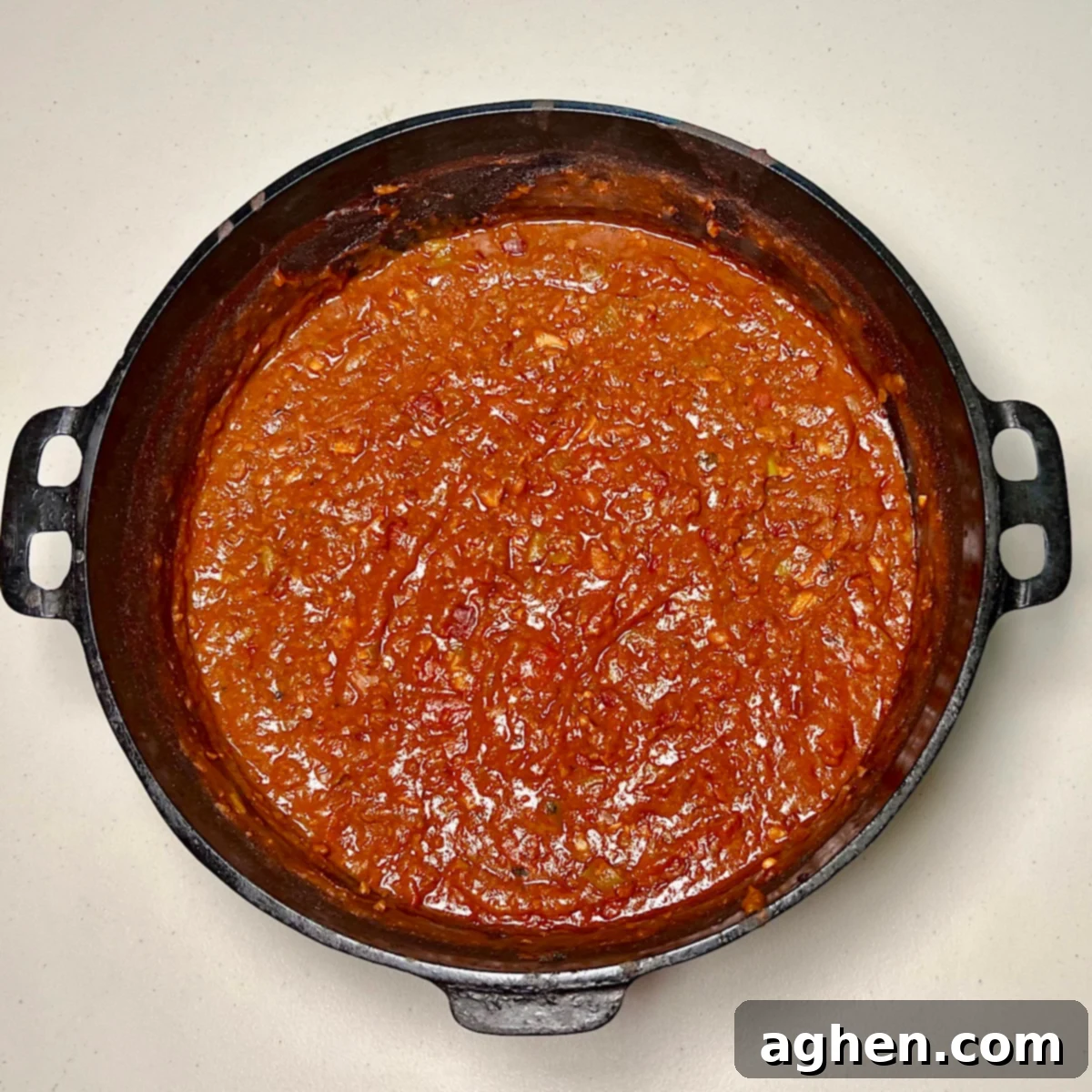 finished smoked chili