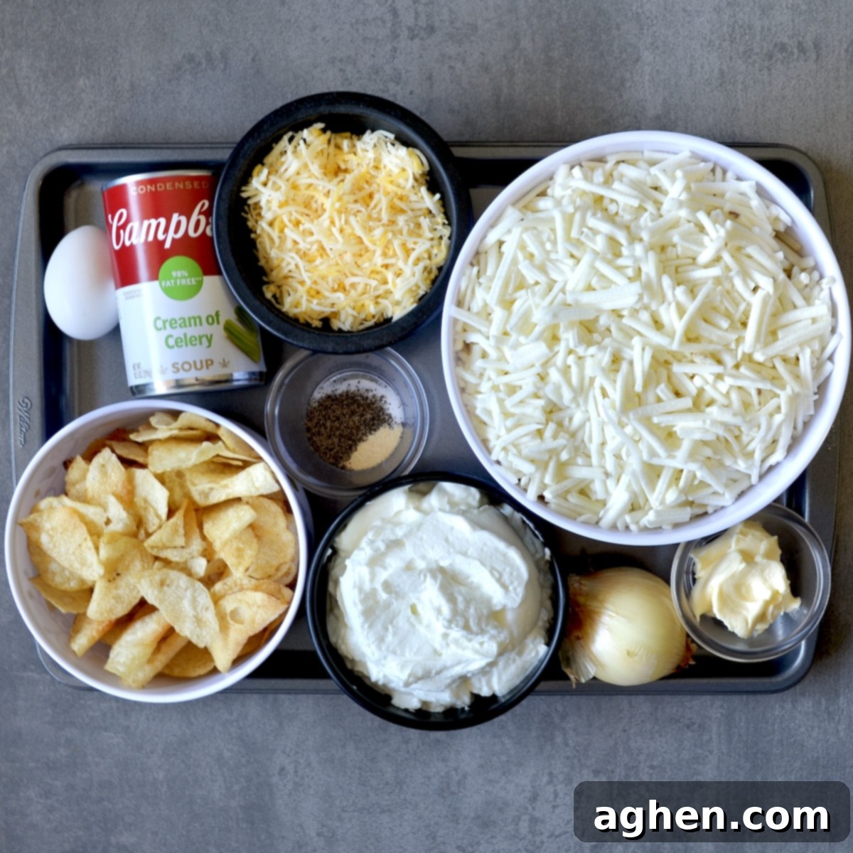 Paula Deen's Hash Brown Casserole: Easier Than You Think for Weight Watchers 3 Ingredients for making hash brown casserole