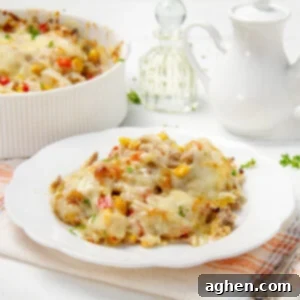 Healthy Weight Watchers Tuna Casserole 7 Low-carb Weight Watchers Tuna Casserole on a plate.