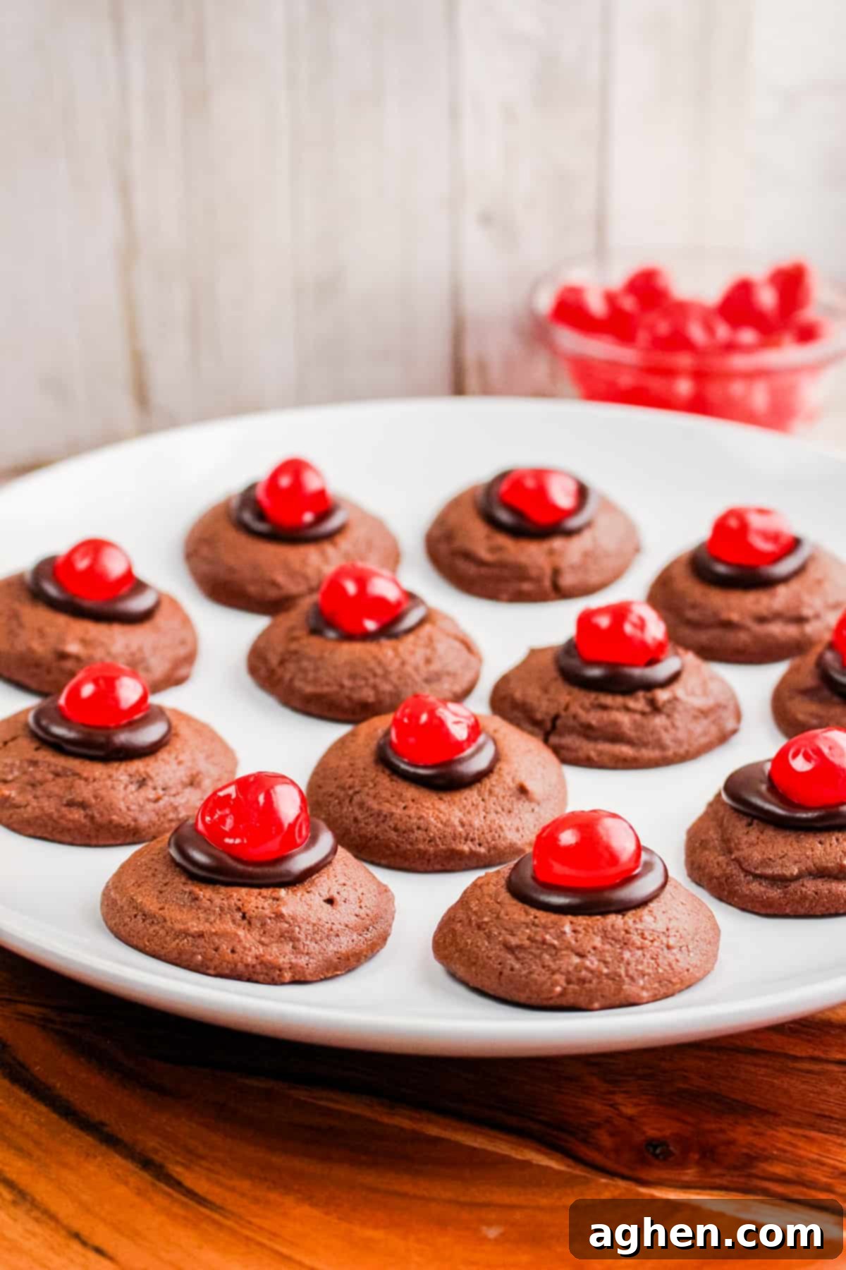 double chocolate cherry cookies