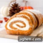 Autumn Pumpkin Cream Cheese Roll 15 Pumpkin Roll Cake with cream cheese filling