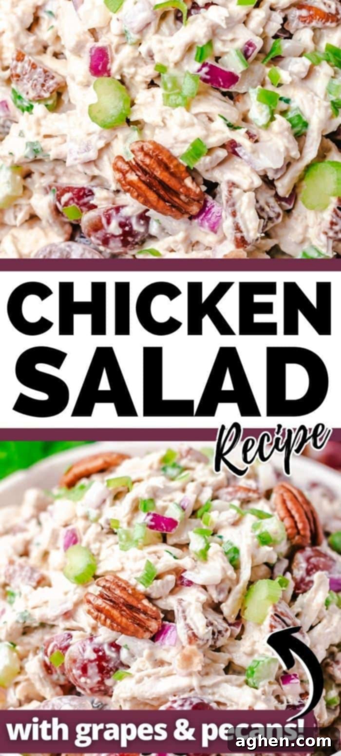 Chicken Salad Recipe, with grapes and pecans