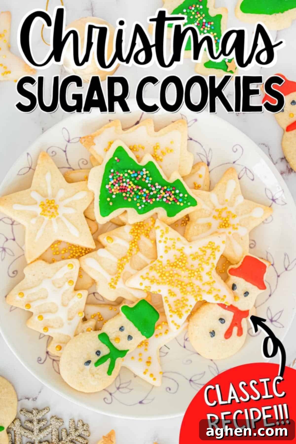 Christmas Sugar Cookies; classic recipe