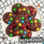 Easy M&M Chocolate Cake Mix Cookies 11 Chocolate cake mix cookies with M&Ms