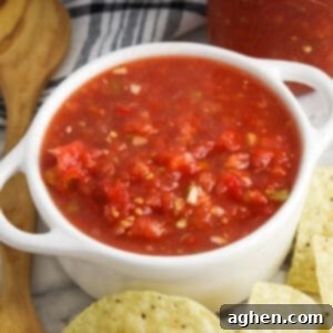Rotel salsa dip served with tortilla chips