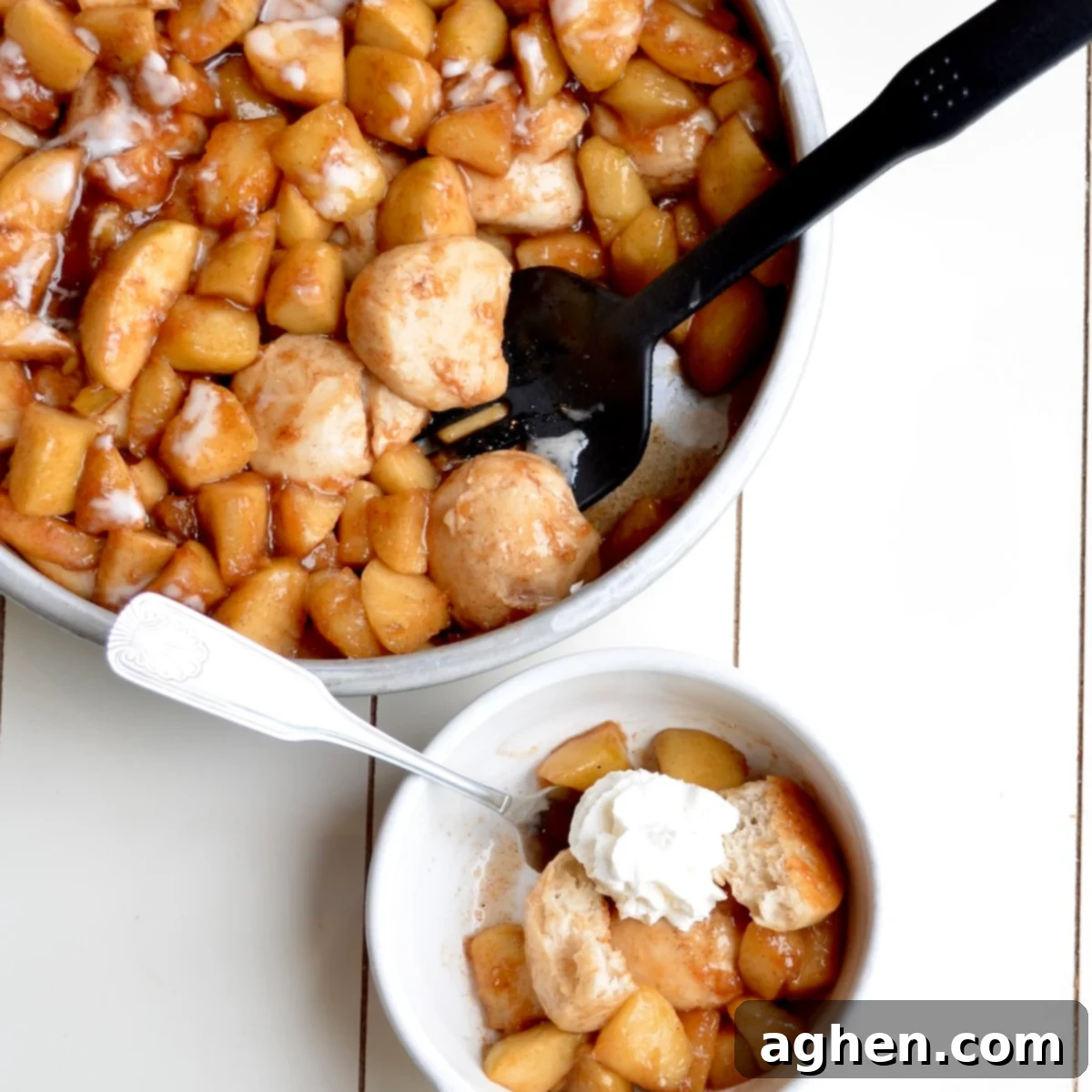 Weight Watchers Apple Pie Biscuits, freshly baked and served