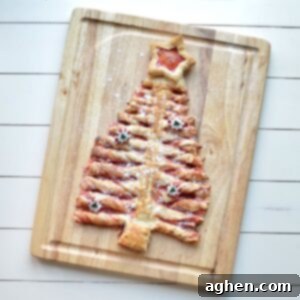 Puff pastry Christmas tree