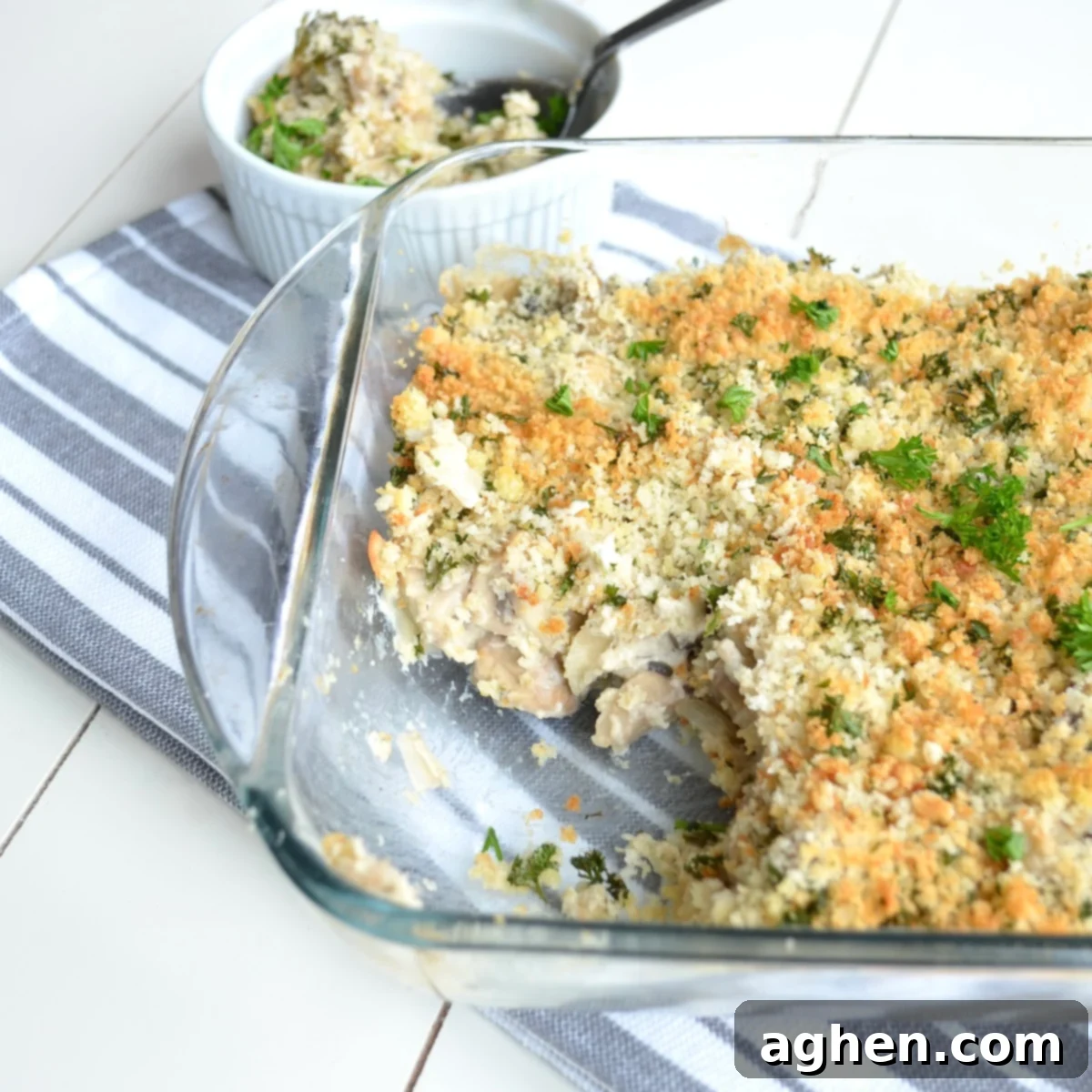 stuffed mushroom casserole