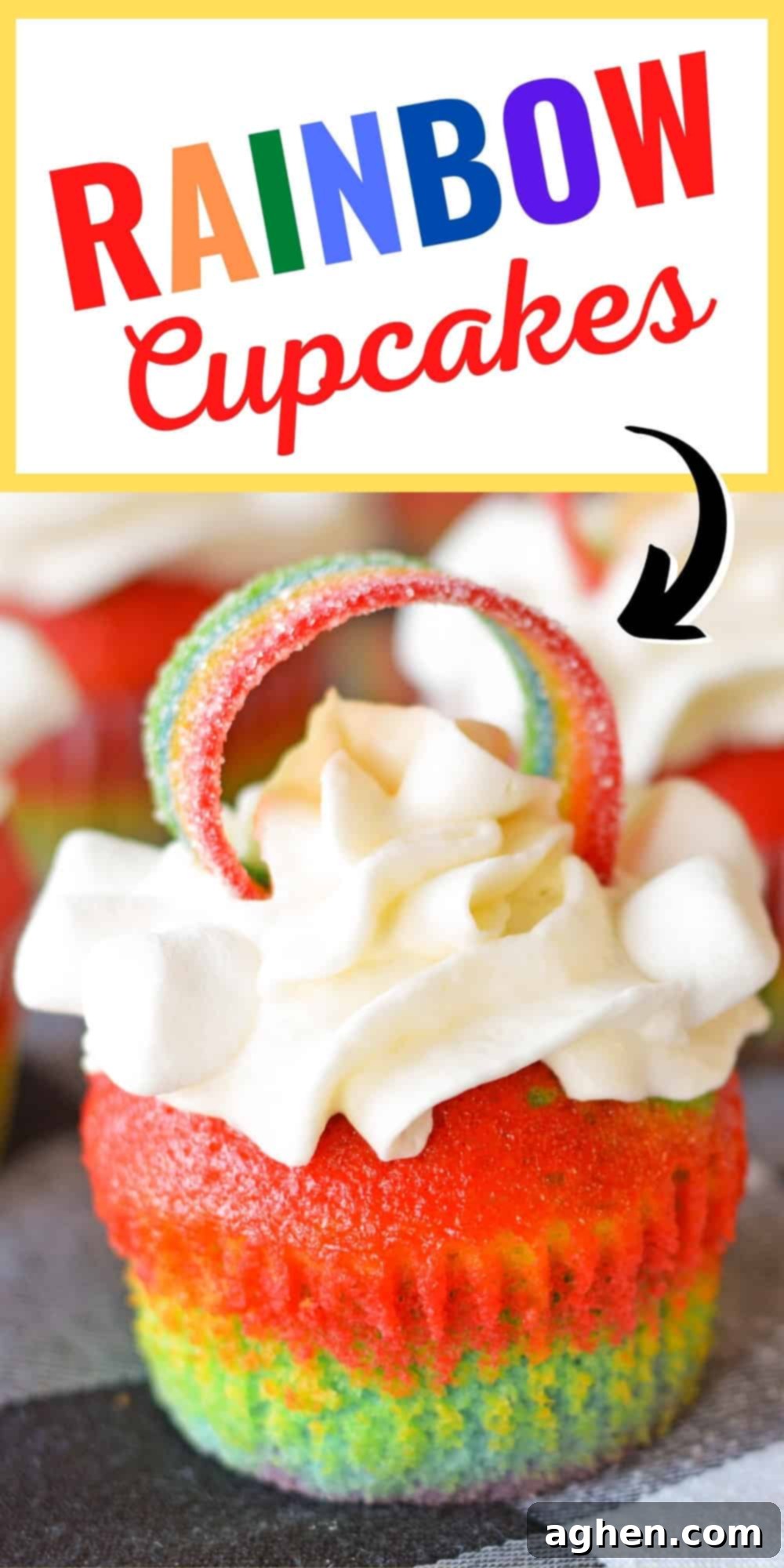 Rainbow Cupcakes