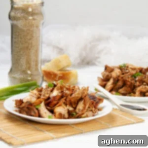 Crispy Chinese shredded chicken on a plate, ready to be served.