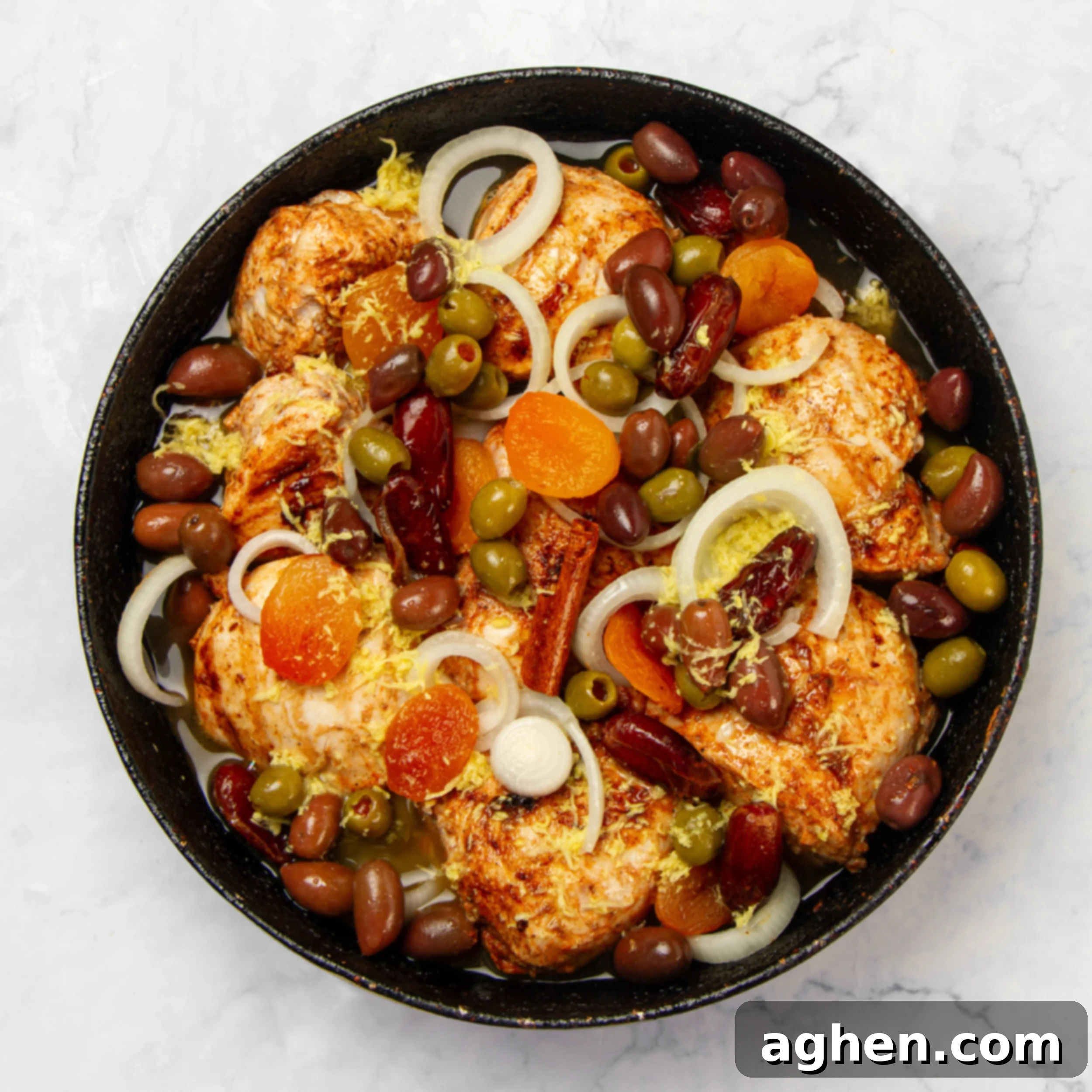 One-Pan Moroccan Chicken 6 All other ingredients added to the cooked chicken in the pan.