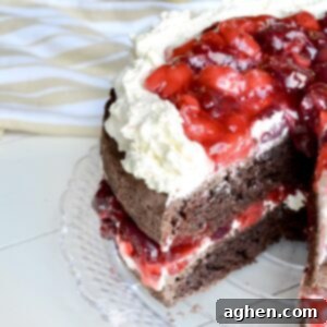 Smarter Black Forest Indulgence 8 Sliced black forest cake