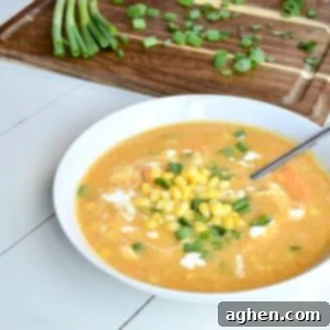 WW-Friendly Sweet Potato Corn Chowder 6 Corn chowder in a bowl