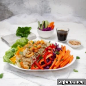 Vietnamese Spring Roll Bowl 8 Crunchy and vibrant Vietnamese Spring Roll in a Bowl with extra sauce on the side.